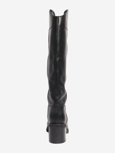 Jimmy Choo Black leather knee-high boots - size EU 41
