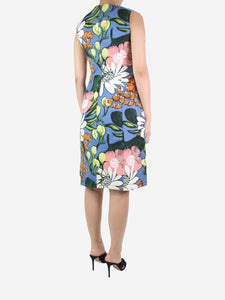 Marni Multicoloured sleeveless floral printed dress - size UK 8