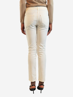 White skinny-fit jeans - size UK 8 Denim Brunello Cucinelli 