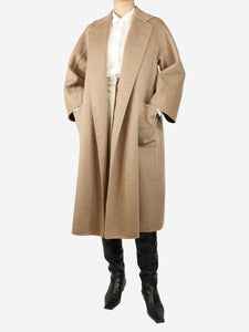 Max Mara Brown cashmere coat - size UK 4