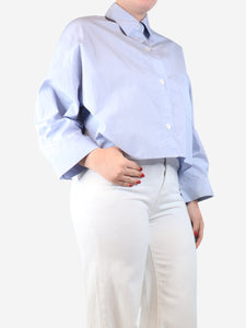 TWP Blue cropped shirt - size L