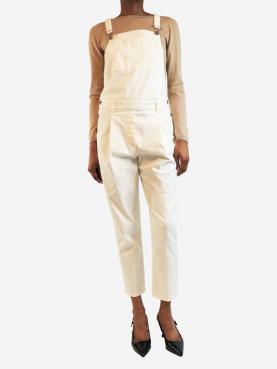 White denim dungarees - size XS Jumpsuits Brunello Cucinelli 