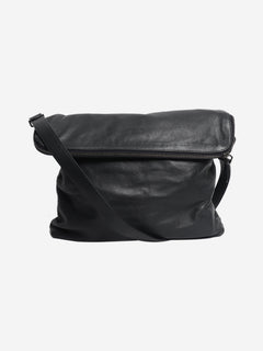Navy leather messenger bag Shoulder bags Giorgio Armani 