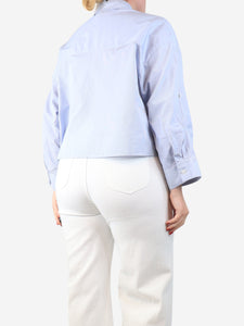 TWP Blue cropped shirt - size L