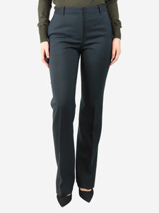 The Row Dark green straight-leg trousers - size UK 8