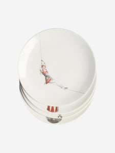 Laboratorio Paravicini White Circus 4 plate set