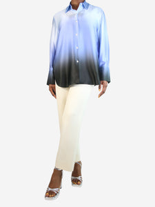 Vince Blue ombre silk shirt - size L