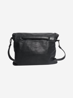 Navy leather messenger bag Shoulder bags Giorgio Armani 