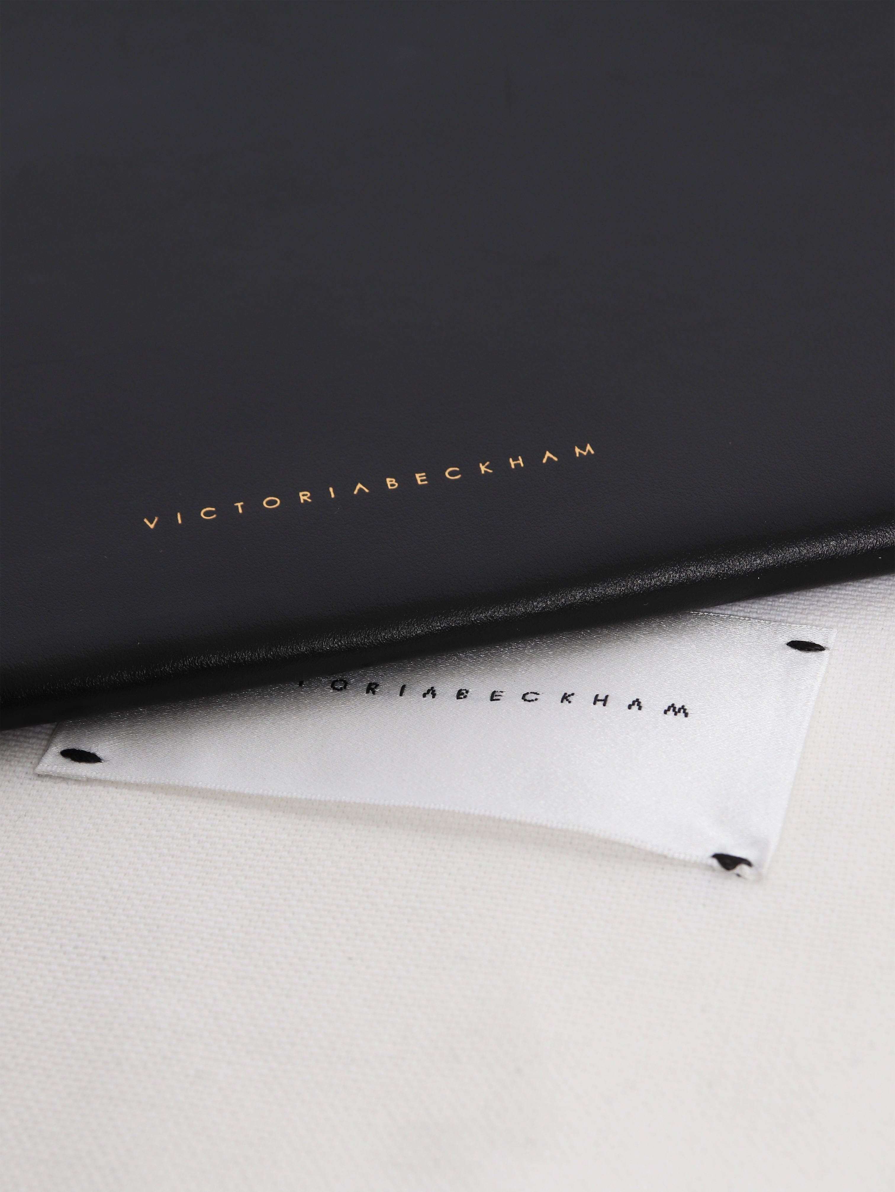 Black leather zip clutch Clutch bags Victoria Beckham 