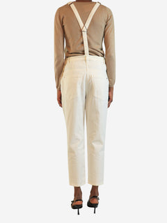 White denim dungarees - size XS Jumpsuits Brunello Cucinelli 