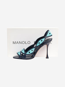 Manolo Blahnik Manolo Blahnik Navy blue marine sandals - size EU 38.5