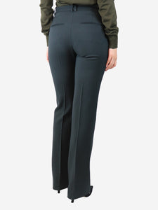 The Row Dark green straight-leg trousers - size UK 8
