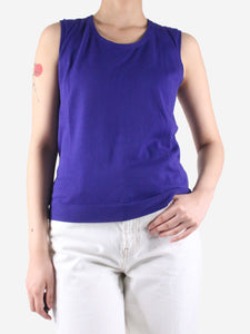 Akris Purple tank top - size UK 10