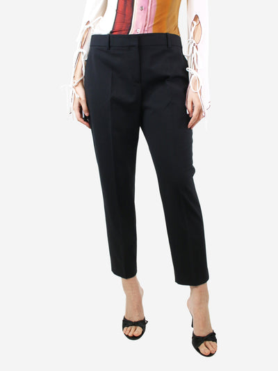 Black cropped wool trousers - size UK 14 Trousers Theory 