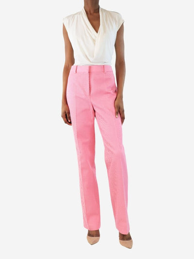 Pink corduroy trousers - size UK 10 Trousers Victoria Beckham 
