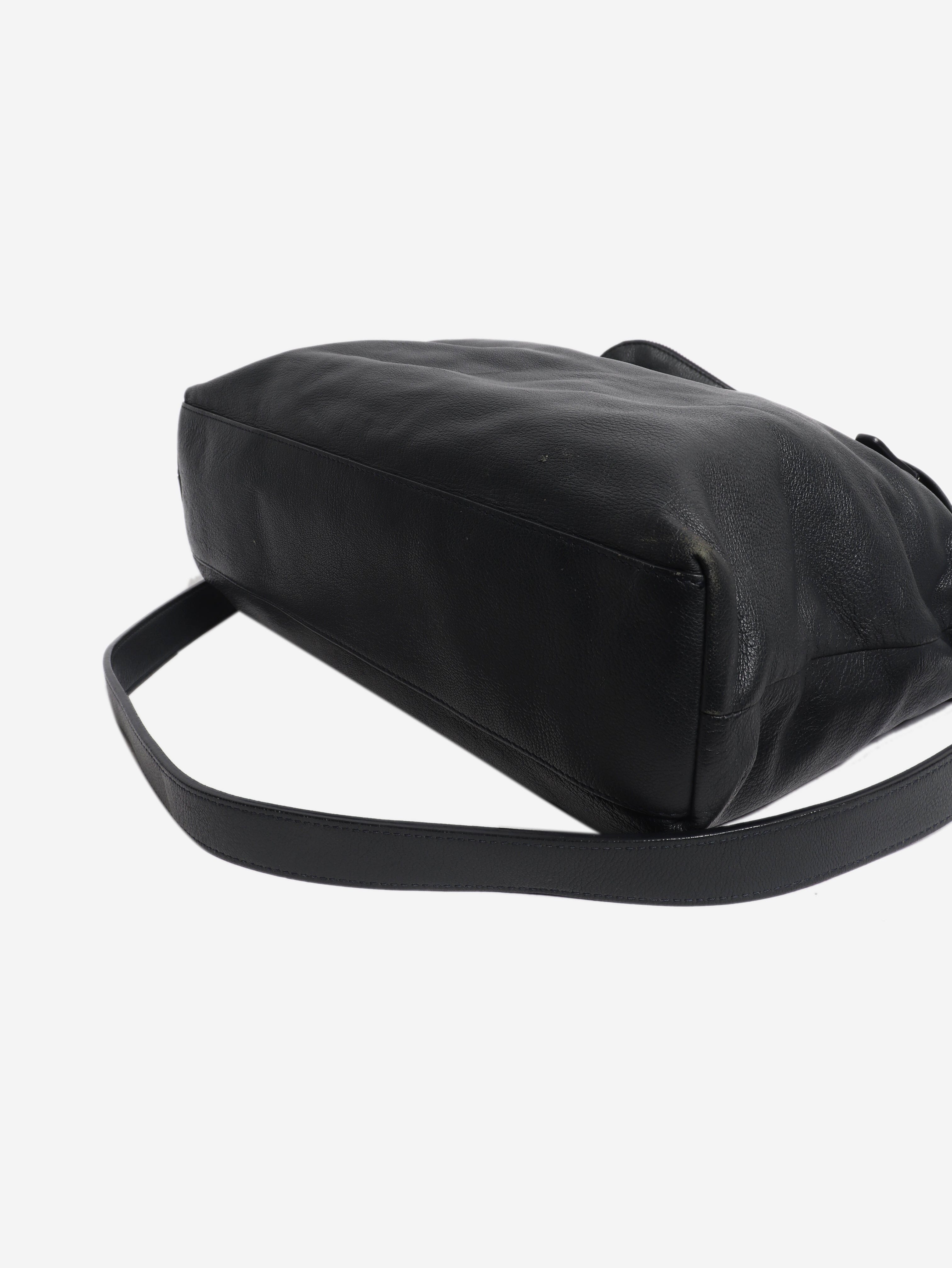 Navy leather messenger bag Shoulder bags Giorgio Armani 