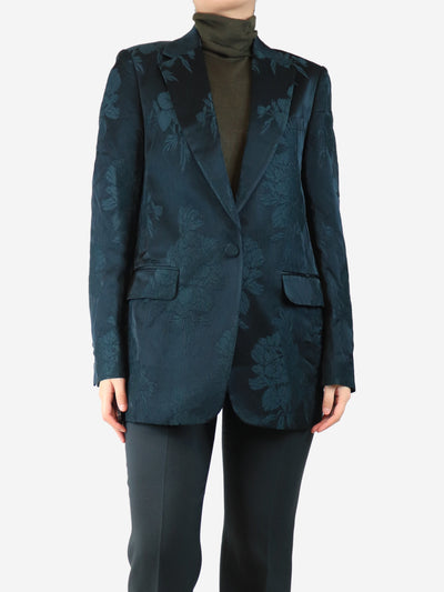 Green floral jacquard blazer - size UK 10 Coats & Jackets Dries Van Noten 