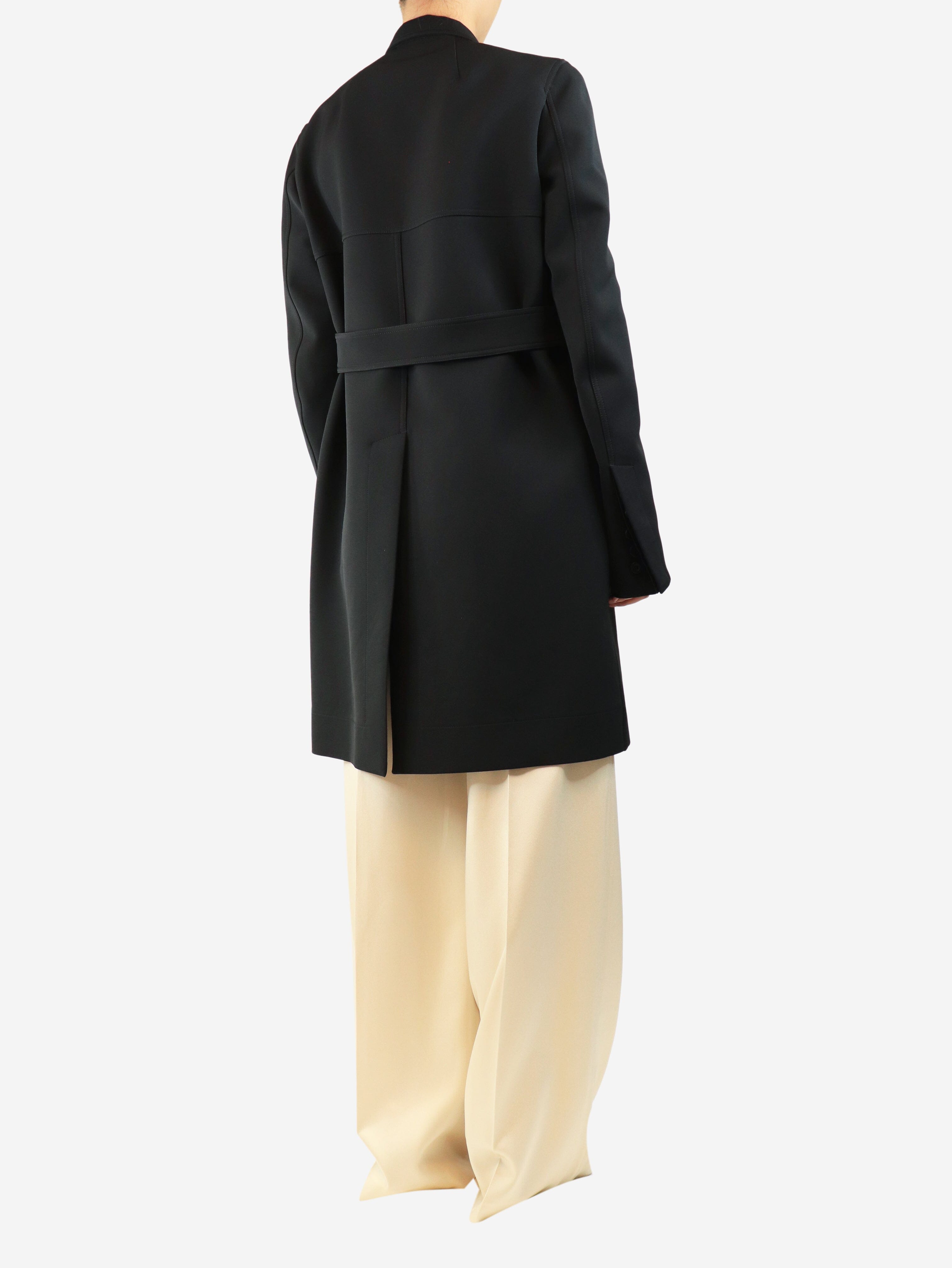 Black long coat - size UK 14 Coats & Jackets Rick Owens 