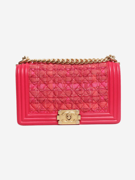Pink 2017 tweed and leather Boy bag product image