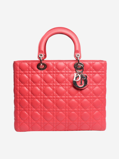 Pink Lambskin Cannage Lady Dior bag Bags Dior 
