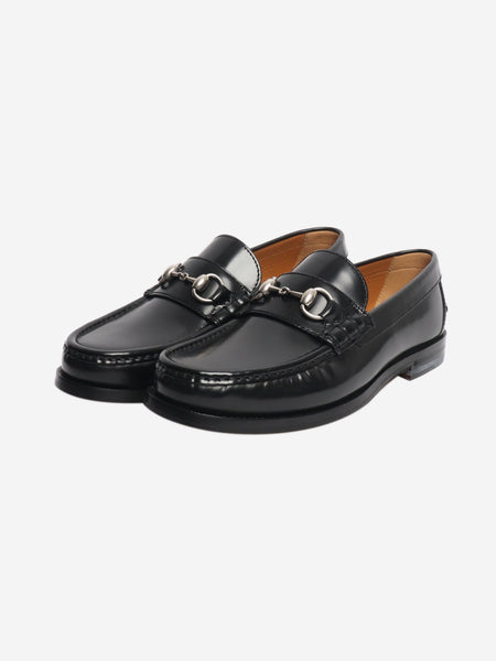 Black Millennial ribot leather loafers - size UK 7.5 alternate image