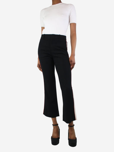Black high-rise striped trousers - size UK 6 Trousers Gucci 