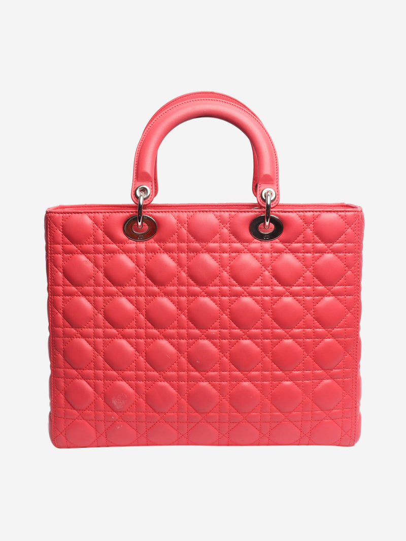 Pink Lambskin Cannage Lady Dior bag Bags Dior 