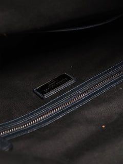 Navy leather messenger bag Shoulder bags Giorgio Armani 