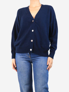 Jumper 1234 Navy blue cashmere oversized cardigan - size UK 10