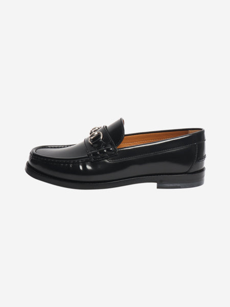 Black Millennial ribot leather loafers - size UK 7.5 product image