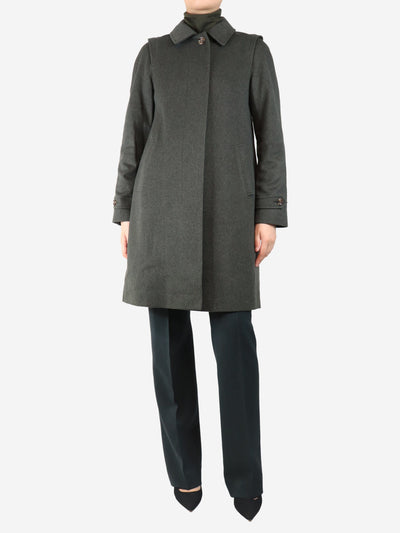 Green wool coat - size UK 8 Coats & Jackets Schneiders 