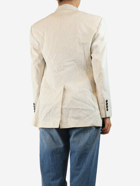 White striped blazer - size UK 10 alternate image