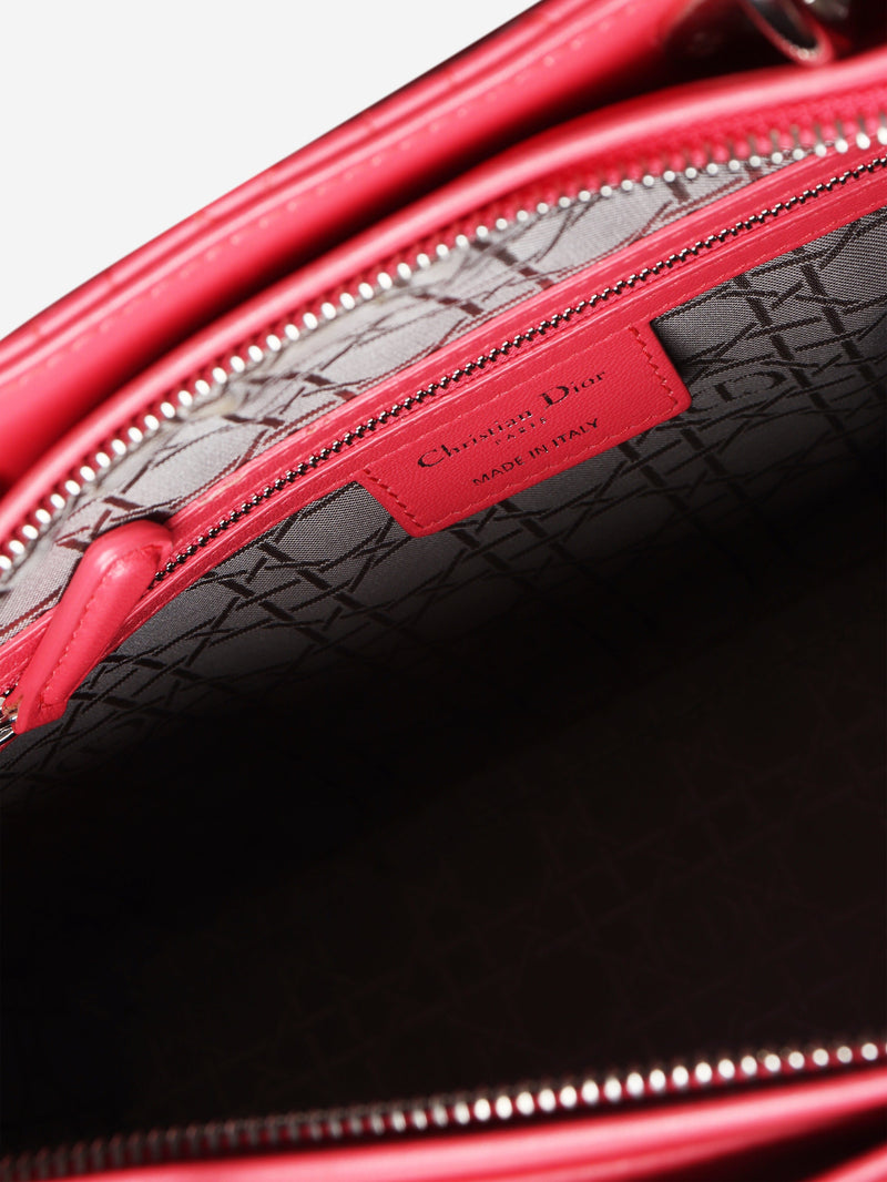 Pink Lambskin Cannage Lady Dior bag Bags Dior 
