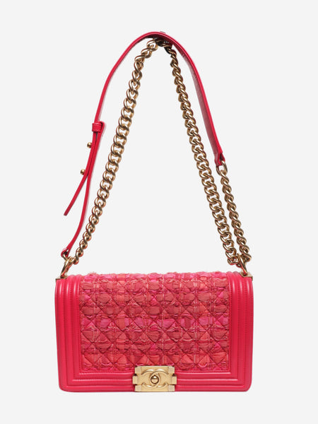 Pink 2017 tweed and leather Boy bag alternate image
