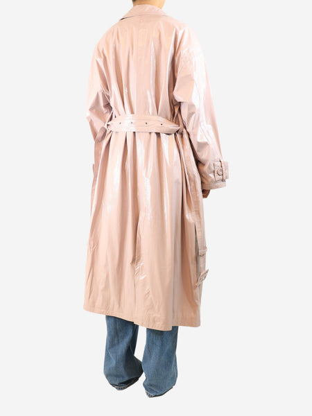 Blush pink Katharina trench coat - size UK 10 alternate image