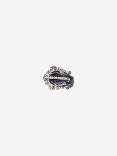 Blue bejewelled ring Rings Chanel 