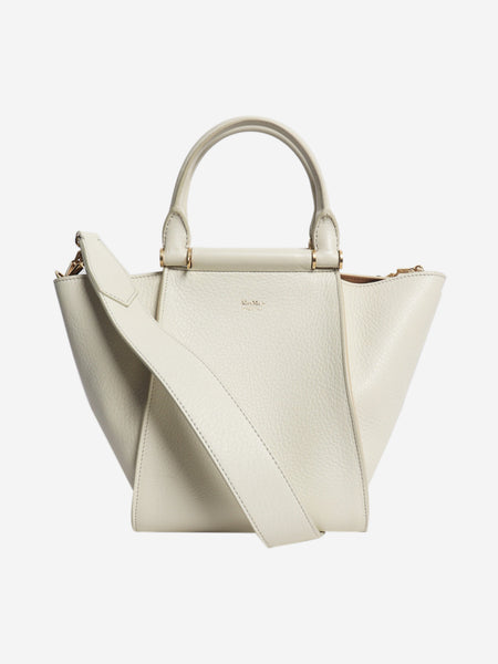 White leather 2way bag product image