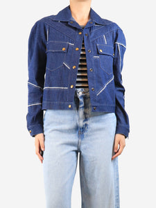 Symonds Pearmain Blue contrast-stitch denim jacket - size S