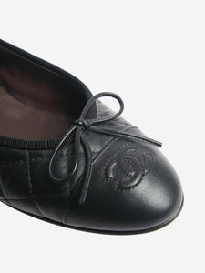 Chanel Black ballet flats - size EU 37