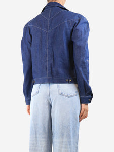Symonds Pearmain Blue contrast-stitch denim jacket - size S
