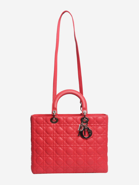 Pink Lambskin Cannage Lady Dior bag alternate image