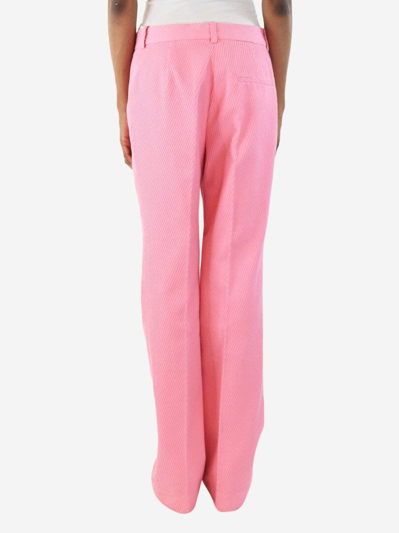 Pink corduroy trousers - size UK 10 Trousers Victoria Beckham 