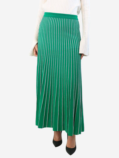 Green lurex pleated skirt - size UK 10 Skirts Sandro 
