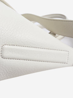 White leather 2way bag