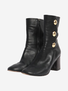 Chloe Black leather ankle boots - size EU 41