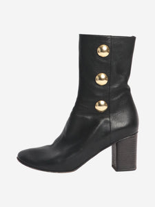 Chloe Black leather ankle boots - size EU 41