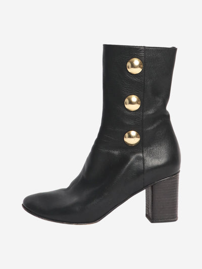 Black leather ankle boots - size EU 41 Boots Chloe 