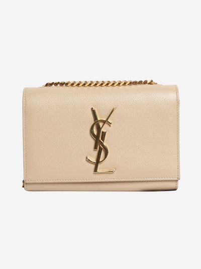 Beige small Kate embossed leather coss-body bag Cross-body Bags Saint Laurent 