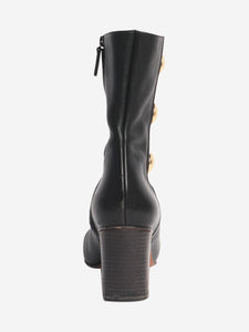 Chloe Black leather ankle boots - size EU 41