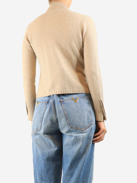 Neutral monili knit cardigan - size M alternate image